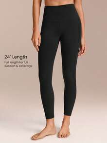 GLOWMODE Bộ 2 món Everyday Glow áo crop top cổ tròn tay ngắn siêu mềm nhẹ co giãn & quần legging FeatherFit™, trang phục thường ngày phong cách dạo phố nhẹ nhàng - màu đen - Xem 5