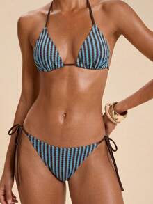 Travachic Women's Striped Swimsuit Set For Beach Vacation Bathing Suits For Women - Multicolor - View 7
