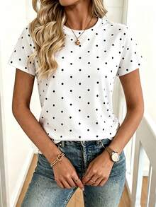 EMERY ROSE 女款短袖休閒上衣 T-shirt 簡單女上衣 - 彩色 - 查看 3