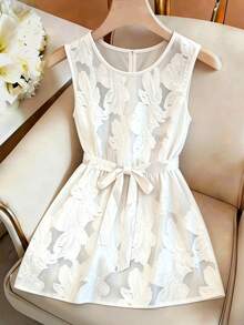 GlowEve Women's Summer Casual Sexy Vacation Floral Print Camisole Golf White - White - View 3