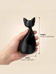 1PC Cute Cat Shaped Ceramic Multifunctional Succulent Planter Storage Container For Jewelry Pens Desk Windowsill Decor Home Office Gift - A - View 5