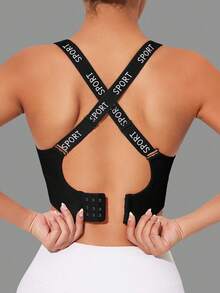 Velisys Velisys 3pcs Seamless Comfortable Sports Bra Set - Black - View 3