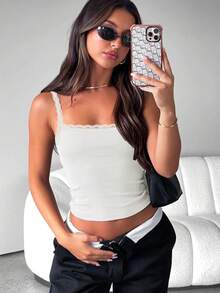 Sundraya Ladies' Solid Color Camisole - White - View 4