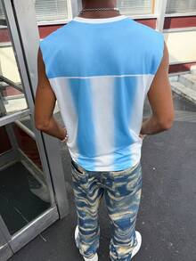 STEELVANCE Atasan Pria Motif Tie-Dye dengan Leher Bulat, Kasual, Serbaguna untuk Pemakaian Sehari-hari - MultiWarna - View 2