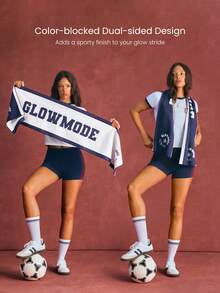 GLOWMODE 1 Paquete Bufanda Toalla de Rendimiento Glow Flow Absorbe el Sudor Secado Rápido Bloque de Color Doble Cara Uso Diario Casual Ropa Deportiva de Entrenamiento - Cola de golondrina - Ver 3