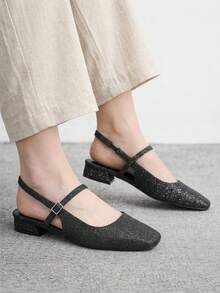 CUCCOO BIZCHIC Zapatos de tacón alto para mujer, tacones de graduación, tacones de baile de graduación para verano y primavera, zapatos de primavera, vacaciones de primavera, Pascua, Navidad, zapatos de primavera - Saludo Negro - Ver 3