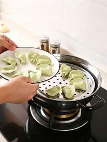 Zazumi Universal Stainless Steel Steamer With Detachable Legs, Cooking Steaming Pan And Pot Accessory, Multi-Functional Steaming Rack For , Grinding And Scratch-Proof Round Cooling Rack, Steamer Rack For Kitchen Thick Cookware Tool Seafood Boil - Silver - View 11