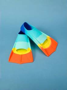 1 Piece Teen Swimming Fins, Comfortable Silicone Fins Suitable For Swimming And Diving. Sized For Beginner Adults, Runs Small, Please Order One Size Larger - Multicolor - View 5
