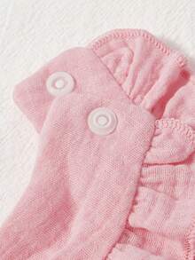 Cozy Pixies 1 Piece [A-Z] 26 Letter Embroidered Baby Bib 26 Ruffle Edge Saliva Towel, Newborn Spit Milk Bib Multi-Color Optional Baby Meal Bag - Multicolor - View 12
