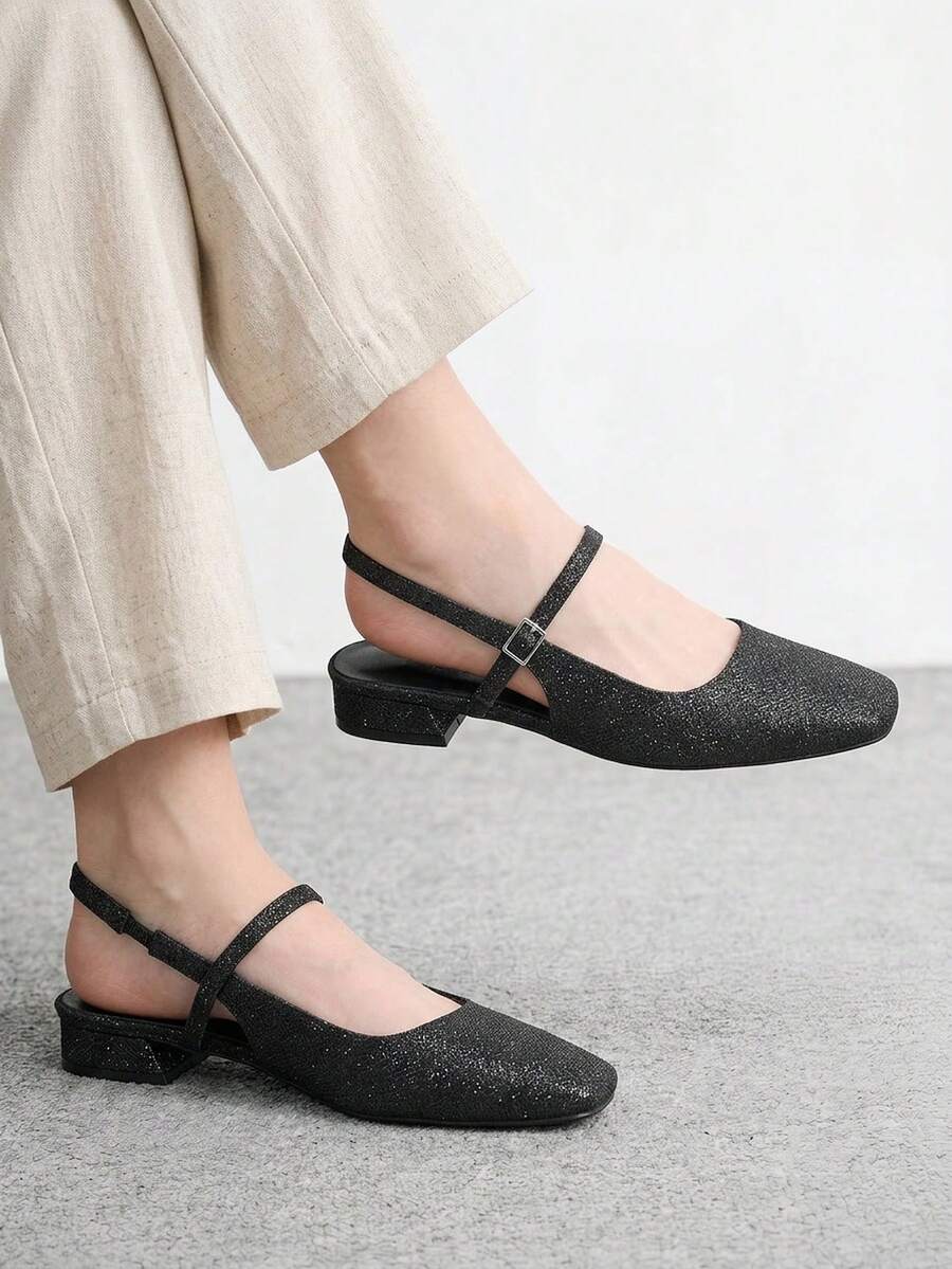 CUCCOO BIZCHIC Zapatos de tacón alto para mujer, tacones de graduación, tacones de baile de graduación para verano y primavera, zapatos de primavera, vacaciones de primavera, Pascua, Navidad, zapatos de primavera - Saludo Negro - Ver 1