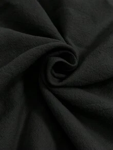 VIVINTIMO Pantalones cortos casuales versátiles de unicolor para hombres, vacaciones - Negro - Ver 4