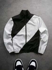 SLATEMANN Men's Colorblock Jacket - Multicolor - View 3