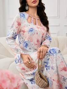 Yasmyna Women's Turkish Long Shirt & Arabic Traditional Long Shirt - Multicolor - View 1
