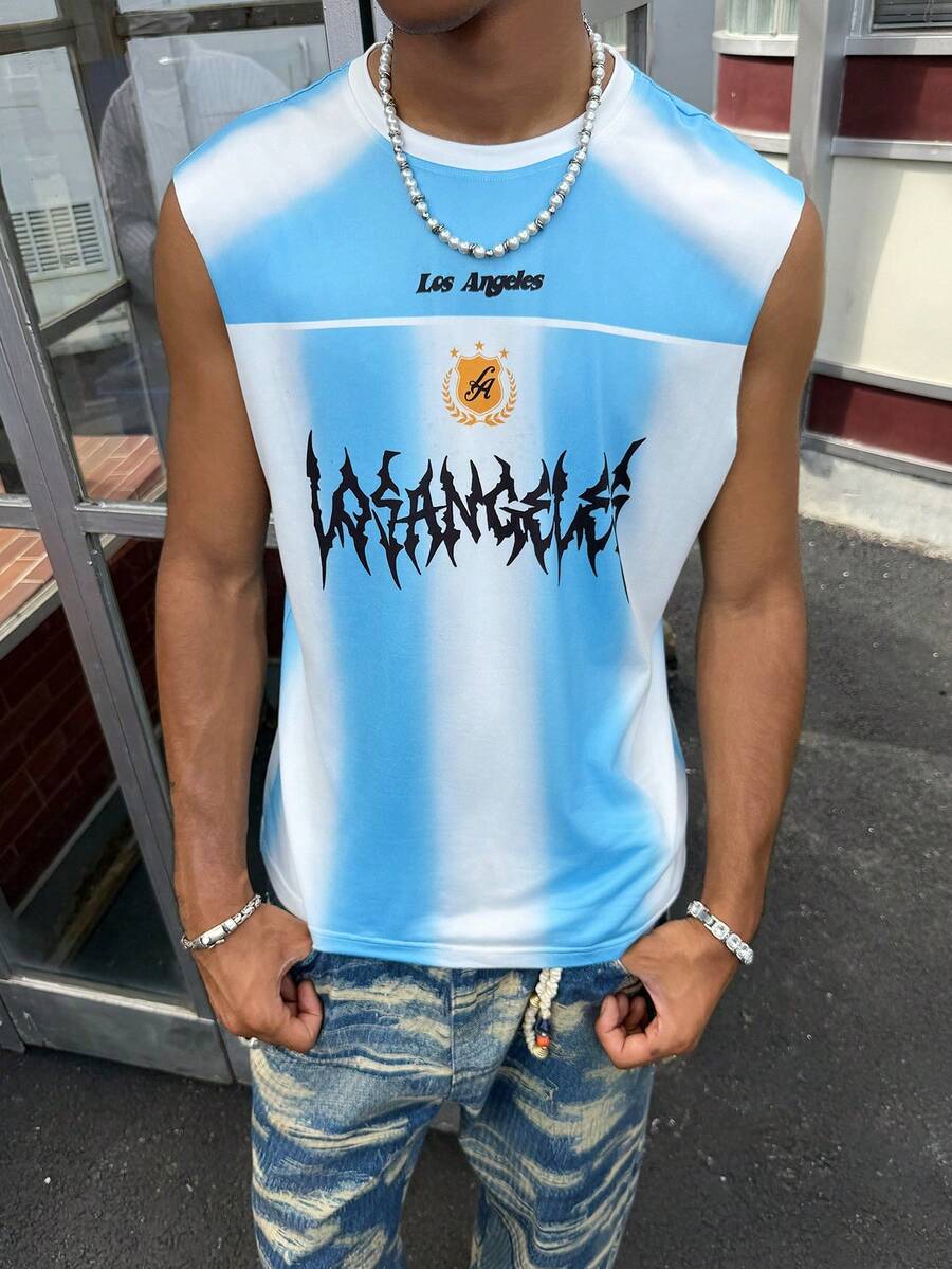 STEELVANCE Atasan Pria Motif Tie-Dye dengan Leher Bulat, Kasual, Serbaguna untuk Pemakaian Sehari-hari - MultiWarna - View 1