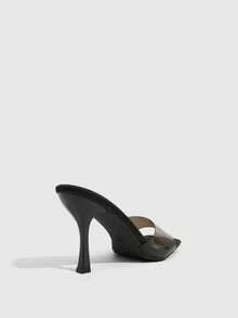 CUCCOO SZL Sandalias de tacón alto para mujer son sexys - Negro - Ver 3