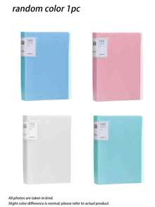 A4 Office & School File Folder, Multi-Layer Transparent Sleeve Data Book, Large Capacity Student Test Paper/Contract File Storage, Transparent Sleeves, Random Cover Card Paper, 100 Pages Student Certificate Organizer Bag - One Size Fits All - View 8