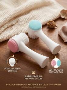 PETSIN 1/2 Pet Foot Cleaning Brushes, Suitable For Cats And Dogs - Multicolor - View 1