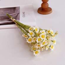 6/60 White And Yellow Artificial Daisy Bouquet, Perfect For Valentine's Day, Mother's Day, Easter, Wedding Season And DIY Home Decor, Holiday Flower Decor | Decorative Daisy Bouquet - Multicolor - View 10
