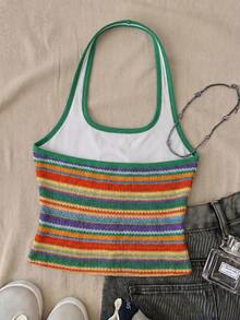 Áo yếm trắng dáng dài casual cho bé gái tuổi teen, áo tank top ôm sát phù hợp mặc mùa hè - Nhiều màu - Xem 2