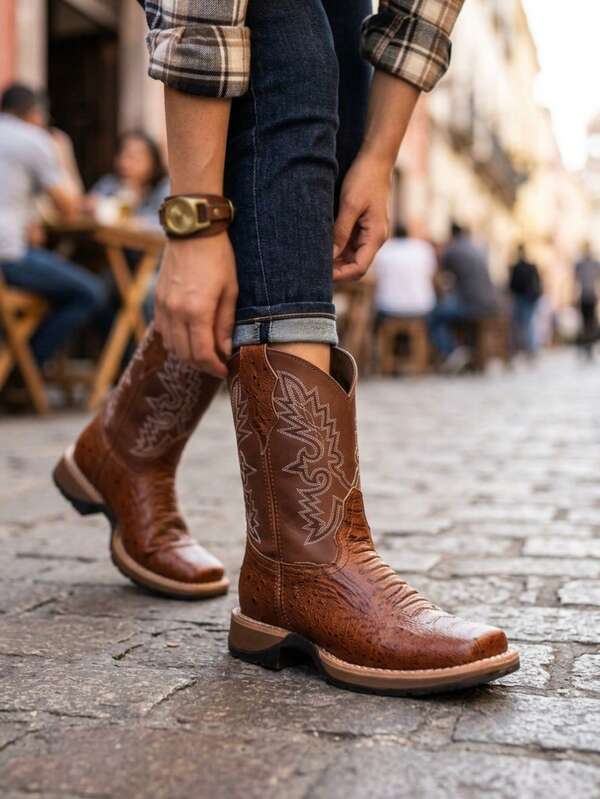 Botas de piel para hombre