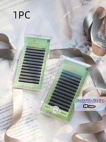 1PC Glamlash 12Rows C/D/L/LU/M W Shape Eyelash Extension 0.07mm 3D Premade Volume Fan Lashes W Style Lashes Faux Mink Volume Lashes Natural Eyelash Lash Clusters, Eyelash Clusters, Individual Eyelashes, Lashes, Fake Lashes - Black - View 1