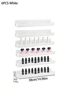 Nail Polish Wall Rack, 6 Pastel Colors Acrylic Nail Polish Floating Shelves For Multi-Purpose,Ideal Gift For Girls Teens,Great Display For Salons Retailers - Macaron Color - View 13