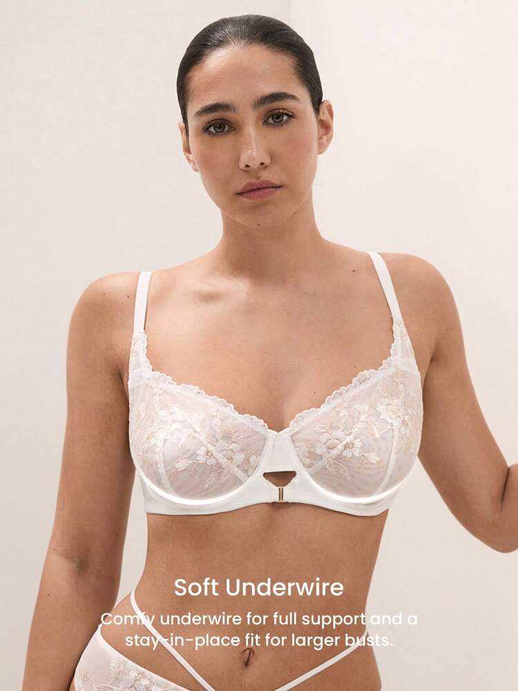 Lace Unlined Balconette Bra