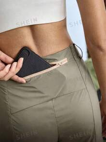 In My Nature Women's Solid Color Detachable Pocket Outdoor Sports Hiking Pants - Mocha Brown - View 9
