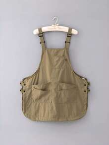 1PC Adjustable Multi Pocket Reversible Durable Polyester Art Creative Apron Workwear For Kitchen Bakery Cafe Photography Home Library Restaurant - 1PC - View 7