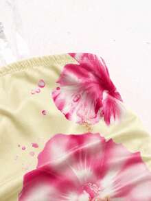 Tween Girls Casual Simple Floral Pattern Tank Top Suitable For Summer - Multicolor - View 5