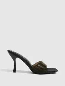 CUCCOO SZL Sandalias de tacón alto para mujer son sexys - Negro - Ver 2