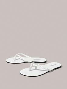 Styleloop Women's Flat Sandals, Bohemian, Beach Vacation, Western Wind, Summer Wear, Travel Essentials - White - View 3
