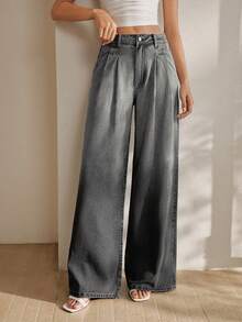 Anewsta Fashion Women's New Back-To-School Style Casual Streetwear Dark Grey Jenas Long Pants Graduation Summer Everyday Night Out - Black - View 6