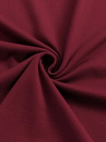 Calvornis 男士大尺碼休閒商務拼接格紋印花短袖 Polo 衫，夏季、正式、儀式 - 酒紅色 - 查看 4