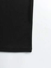 Calvornis 男士條紋短袖休閒/通勤 Polo 衫，適合夏季、正式場合、儀式 - 黑色 - 查看 3