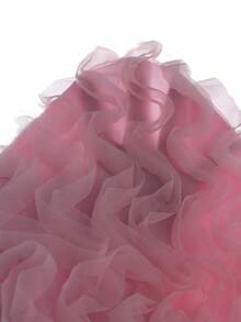 SHEIN 度假季 4-7 歲女童 2 件組 吊脖短褲套裝 扶桑花海灘夏季時尚款 - 粉色 - 查看 6
