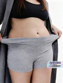 5 Buah Celana Dalam Sekali Pakai Lembut, Bernapas, dan Elastis untuk Perjalanan, Kehamilan, Pasca Melahirkan, Pemulihan, dan Penggunaan Sehari-hari; Tanpa Jahitan dan Tidak Menekan, Lembut dan Nyaman. - Grey - View 1