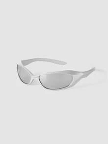 MortiRose 1PC/4PCS Futuristic Y2K Cycling Fashion Glasses For Men & Women Couples, Punk Hipster Sports Goggles Suitable For Driving, Everyday Wear, Hiking - Multicolor - View 7