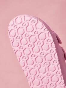 THE POWERPUFF GIRLS X SHEIN Cartoon Women's Slippers, Breathable And Quick-Drying, Lightweight And Durable EVA Material, Suitable For Boys To Wear Indoors And Outdoors, Bathrooms, Playgrounds, Swimming Pools, Beaches, Shower Slippers Sandals - Pink - View 8