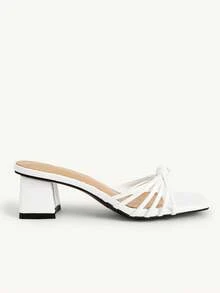 CUCCOO CHICEST Elegante, süße, schöne, lässige, barfuß, bequeme Damen High Heel Sandalen - Weiss - Übersicht 7