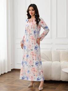 Yasmyna Women's Turkish Long Shirt & Arabic Traditional Long Shirt - Multicolor - View 5