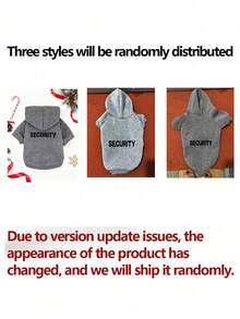 1pc Gray Hoodie, Suitable For Winter Warm Dog Clothes, Applicable For Cats And Dogs Indoor And Outdoor - Grey - View 10