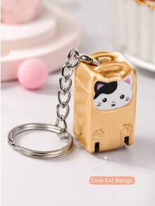 Joivida 1Pc Folding Nail Clipper, Portable Splash-Proof Stainless Steel Nail Cutter, Cat-Shaped Mini Keychain Manicure Tool, Essential For Daily & Travel Nail Care - multicolor - View 5
