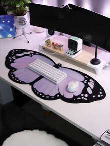 1PC Diatomite Quick Drying Desk Mat Mouse Pad With 4 Cute Patterns Light Purple Butterfly Yellow Butterfly Beach Cat For Gaming Computer Laptop Non Slip Absorbent Large Keyboard Mat Desktop Protector Office Home Decor - multicolor - View 13