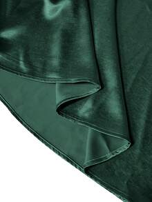 GlowEve CURVE Plus Size Women's Solid Color Fashion Party Dress Fall - Dark Green - View 4