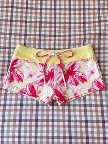 Elavelle Women's Spring Summer Random Print High Waist Bow Bikini Bottoms - Multicolor - View 2