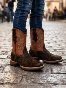 Botas de piel para hombre - Cafe2 - Ver 2