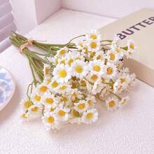 6/60 White And Yellow Artificial Daisy Bouquet, Perfect For Valentine's Day, Mother's Day, Easter, Wedding Season And DIY Home Decor, Holiday Flower Decor | Decorative Daisy Bouquet - Multicolor - View 11