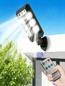 Outdoor Solar Light, Powerful Solar Wall Light/Street Light, Solar LED Light With Sensor - black - View 3