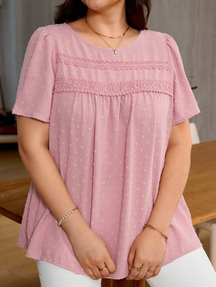 Women's Plus Size Summer Casual Solid Color Shirt
